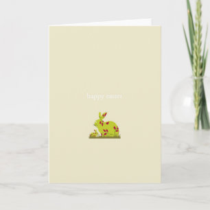 Festiva tarjeta de felicitación de pascua
