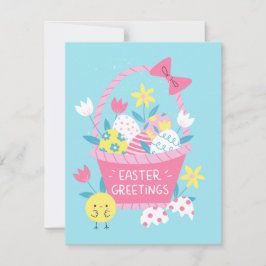 Festiva Tarjeta de felicitación de Pascua