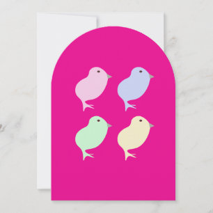 Festiva tarjeta de felicitación de Pascua