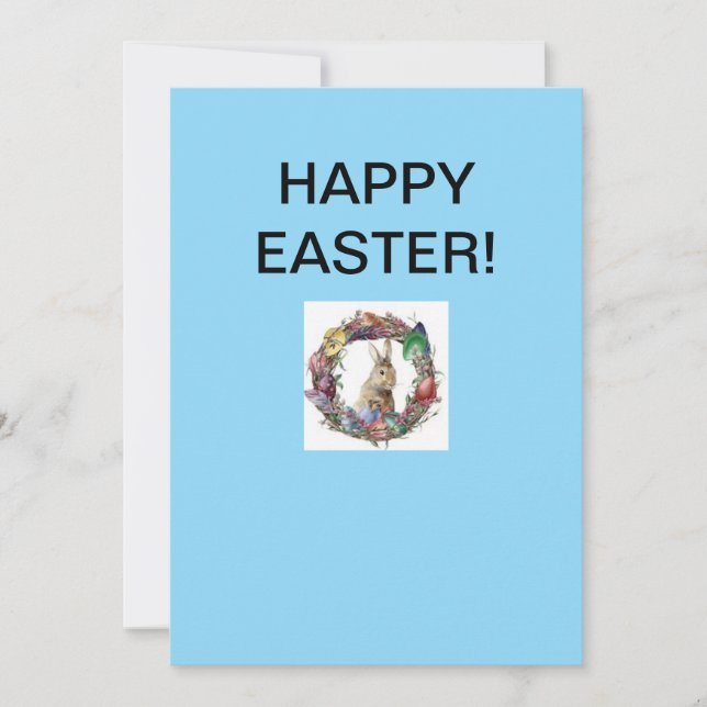 Festiva Tarjeta de felicitación de Pascua (Anverso)