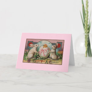 Festiva Tarjeta de felicitación de Pascua de Victoria