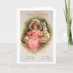 Festiva Tarjeta de felicitación de Pascua de Victoria