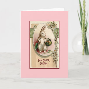 Festiva Tarjeta de felicitación de Pascua de Victoria