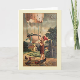 Festiva Tarjeta de felicitación de Pascua de Victoria