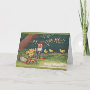 Festiva Tarjeta de felicitación de Pascua del Latvian del