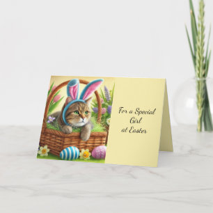 Festiva Tarjeta de Felicitación de Pascua para Niños de Ga