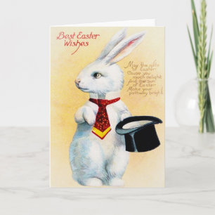 Festiva Tarjeta de felicitación de Pascua Vintage