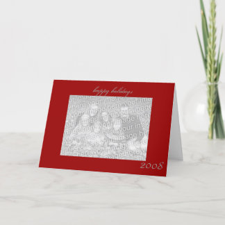 Festiva tarjeta de felicitación de personalizado de vacaci