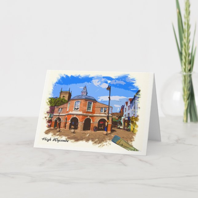 Festiva Tarjeta de felicitación de pintura de cacerolas de (Anverso)