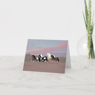 Festiva Tarjeta de felicitación de Ponies