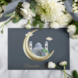 Festiva Tarjeta de felicitación de Ramadan Kareem Ramadan