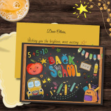 Tarjeta de Felicitación de Regreso a Clases con Pi