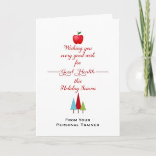 Festiva Tarjeta de felicitación de salud y fitness para na