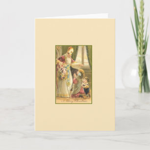 Festiva Tarjeta de felicitación de San Nicolás de Victoria