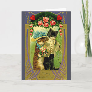 Festiva Tarjeta de felicitación de San Valentín de pareja 