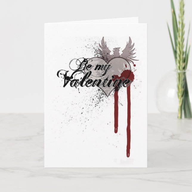 Festiva Tarjeta de felicitación de San Valentín por salpic (Anverso)