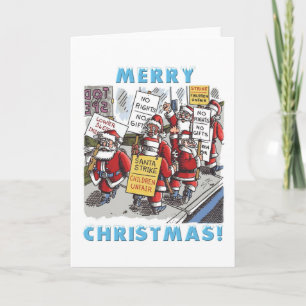 Festiva Tarjeta de felicitación de Santa Strike