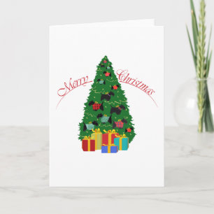 Festiva Tarjeta de felicitación de Scottish Terrier
