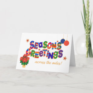 Festiva Tarjeta de Felicitación de Temporada a Través de l