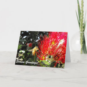 Festiva Tarjeta de Felicitación de Temporada de Floración