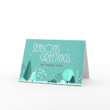 Tarjeta de felicitación de temporada de invierno c