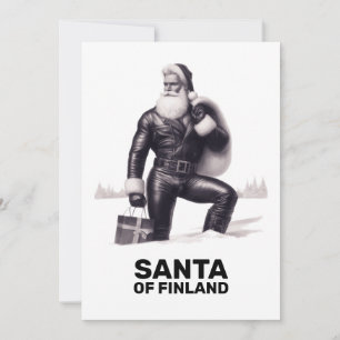 Festiva Tarjeta de Felicitación de Temporada de Santa Clau