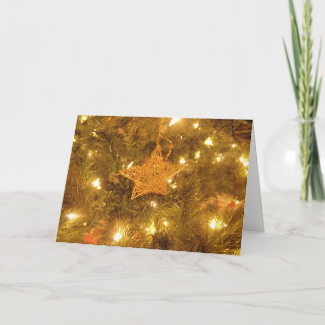 Festiva Tarjeta de felicitación de vacaciones (Anverso)