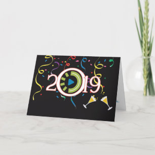 Festiva Tarjeta de felicitación de vacaciones de grupo téc