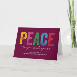 Festiva Tarjeta de felicitación de vacaciones de negocios 