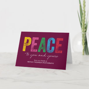 Festiva Tarjeta de felicitación de vacaciones de negocios