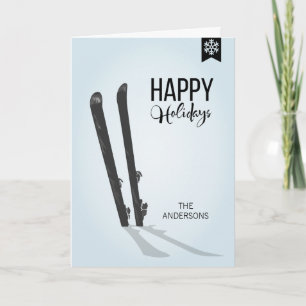 Festiva Tarjeta de Felicitación de Vacaciones Felices de E