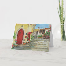 Tarjeta de Felicitación de Vacaciones Italianas