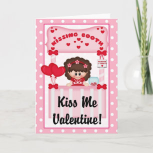 Festiva Tarjeta de felicitación de Valentine de Kissing Bo