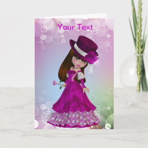 Festiva Tarjeta de felicitación de Valentine Princess