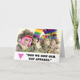 Festiva Tarjeta de felicitación de Vintage de LGBT Gay App