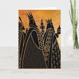 Festiva Tarjeta de felicitación de Wisemen