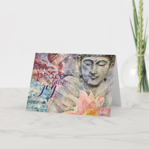 Festiva Tarjeta de felicitación del arte de Buda de la