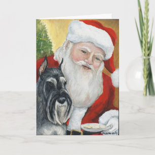 Festiva Tarjeta de felicitación del arte del perro del