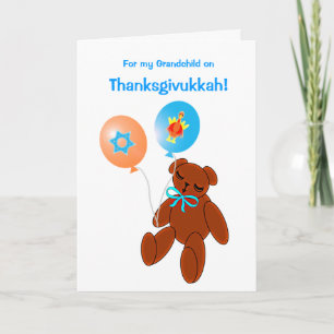 Festiva Tarjeta de felicitación del bebé del oso de