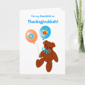 Festiva Tarjeta de felicitación del bebé del oso de