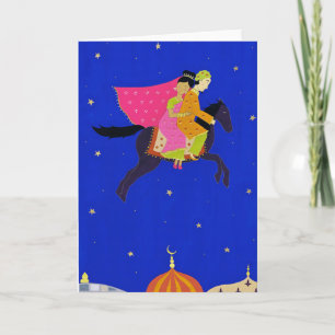 Festiva Tarjeta de felicitación "del caballo encantado"