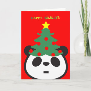 Festiva Tarjeta de felicitación del día de fiesta - árbol