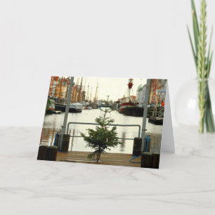 Festiva Tarjeta de felicitación del día de fiesta - árbol