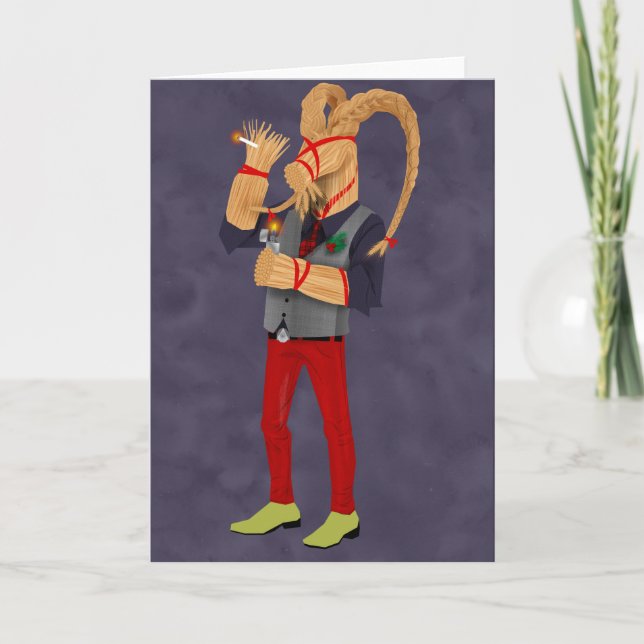 Festiva Tarjeta de felicitación del día de fiesta de la (Anverso)