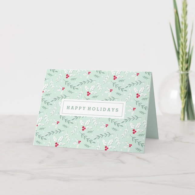 Festiva Tarjeta de felicitación del día de fiesta de las (Anverso)