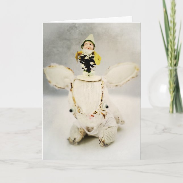 Festiva Tarjeta de felicitación del día de fiesta del (Anverso)