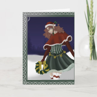 Festiva Tarjeta de felicitación del día de fiesta del