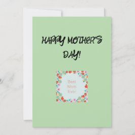 Festiva Tarjeta de felicitación del Día de la Madre