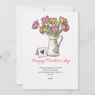 Festiva Tarjeta de Felicitación del Día de la Madre