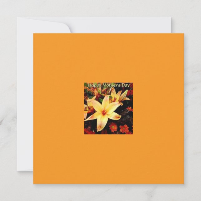 Festiva Tarjeta de Felicitación del Día de la Madre (Anverso)